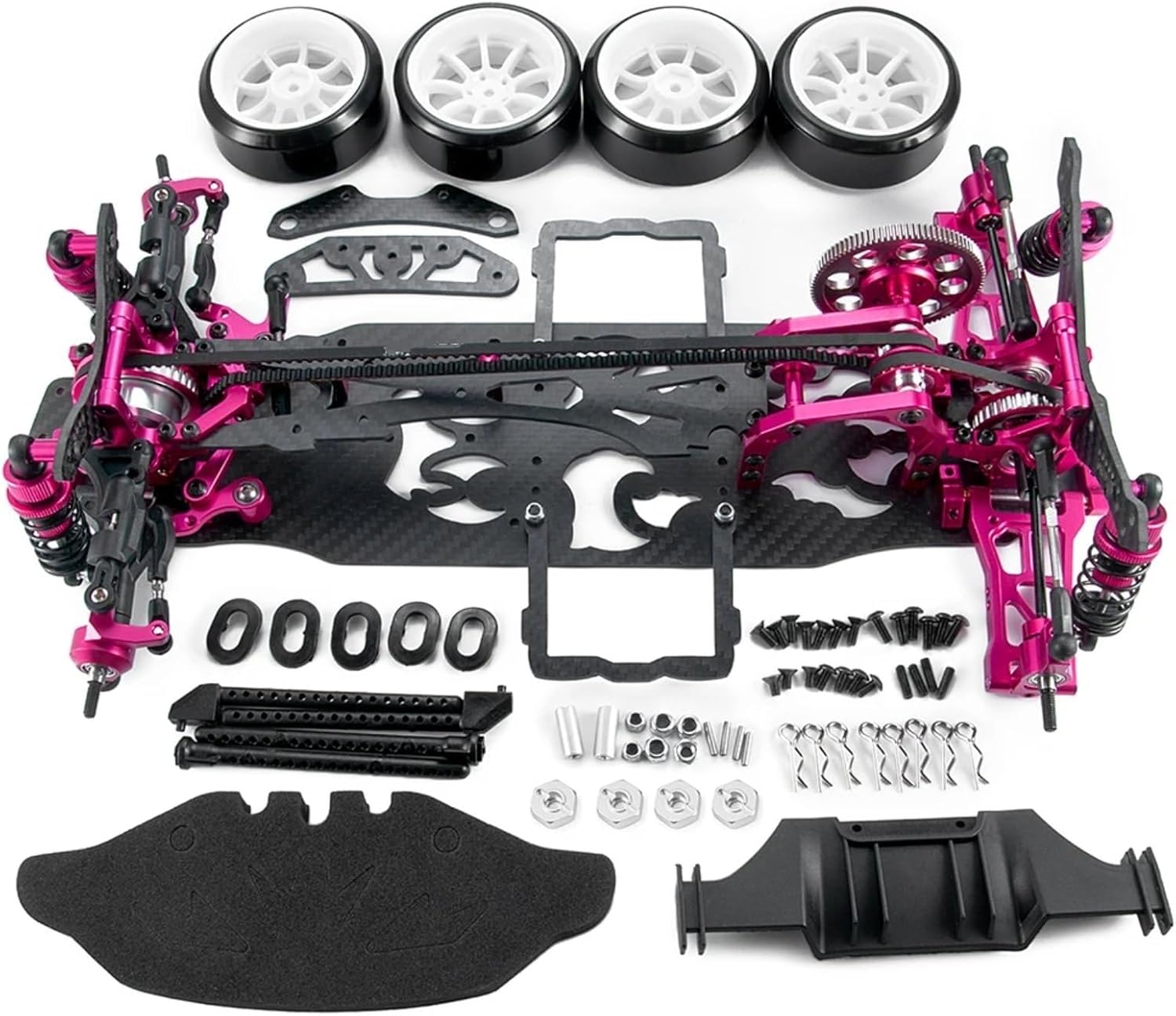 RC Parts for Sakura D4 for AWD 4WD 1/10 RC Drift Car Model Parts Metal Carbon Fiber & Plastic Frame Kit Wheel Rims Shock Absorbers Upgrade Parts