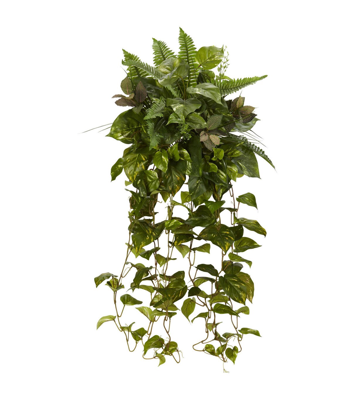 Nearly Natural 36 Mixed Greens Hanging Artificial Plant 2ct
