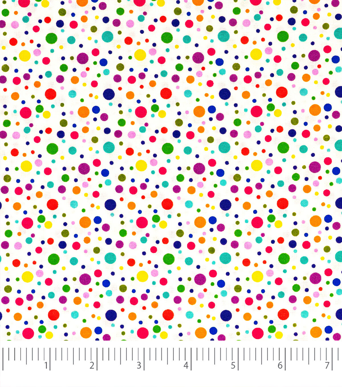 Singer Multicolor Dots Quilt Cotton Fabric