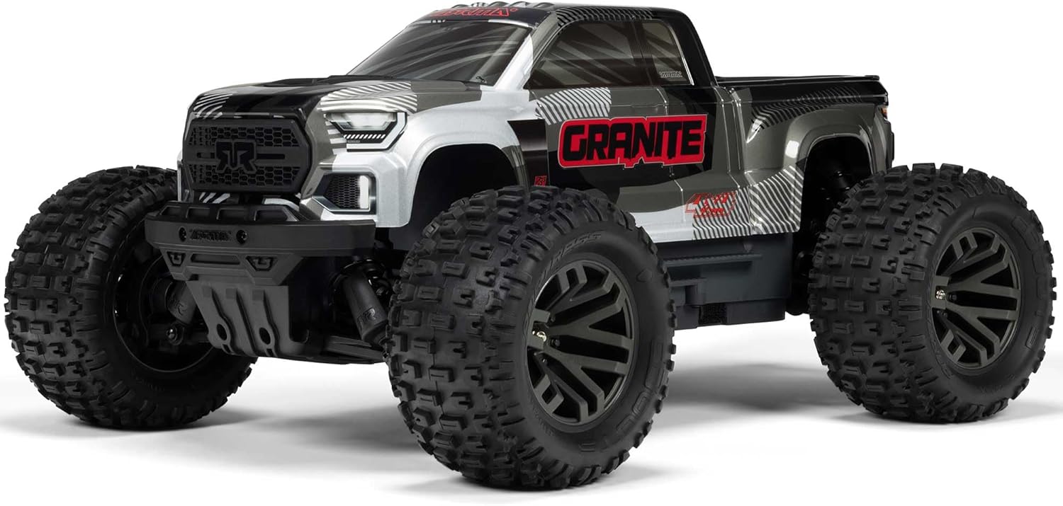 ARRMA RC Truck 1/10 Granite 4X4 223S BLX BRUSHLESS Monster Truck RTR with DSC, Gun Metal, ARA4302V4T3