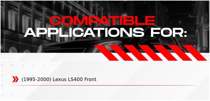 R1 Concepts Front Brake Rotors For 1995-2000 Lexus LS400| Drilled Slotted Disc Brake Rotors| Brakes and Rotors Brakes and Rotors