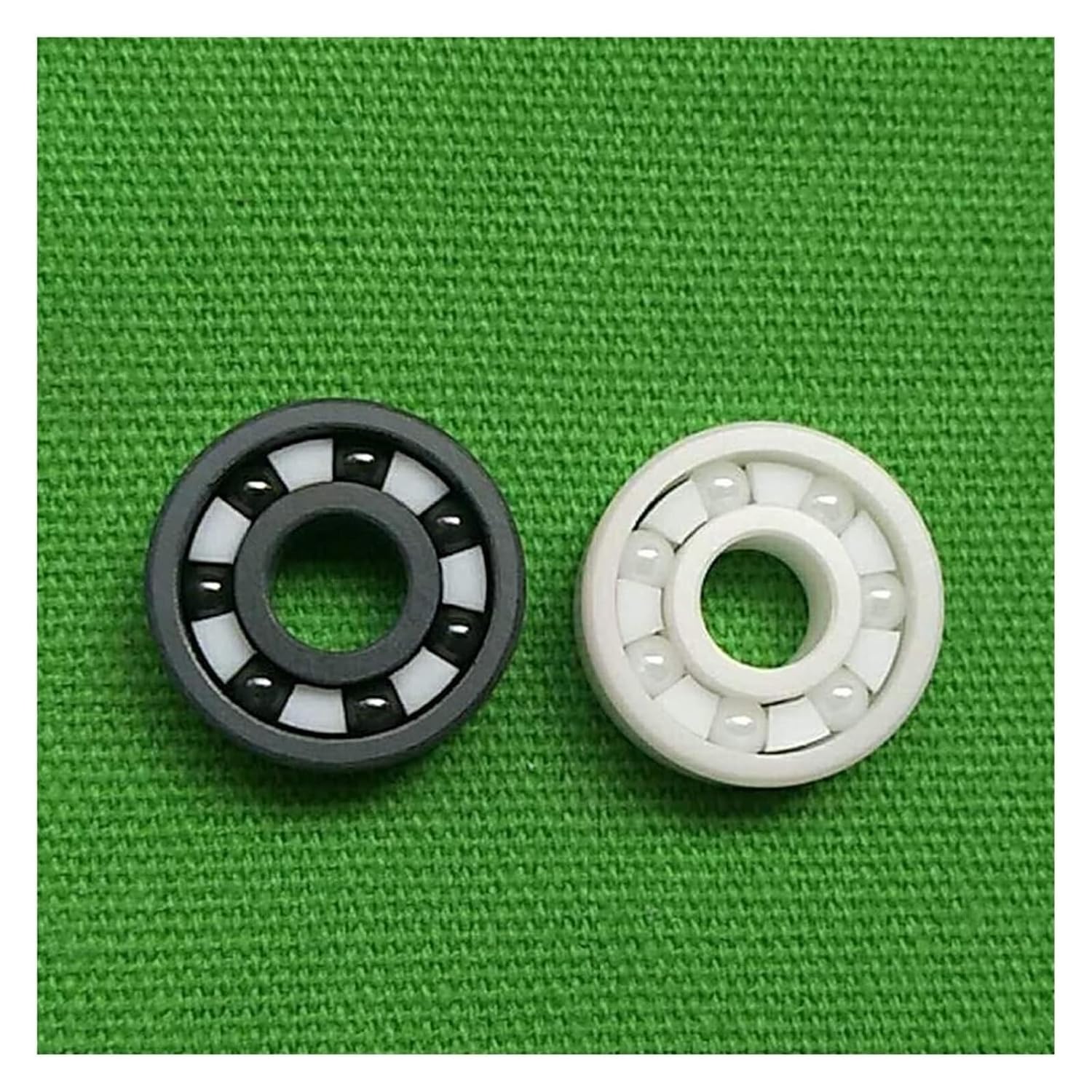 Bearings, Bearings Full Ceramic 608 Bearing ZrO2/Si3N4 Inline Speed Skates 7 Beads 608RS,Resistance to Under Heavy Loads(16 Pcs Black Ceramic)