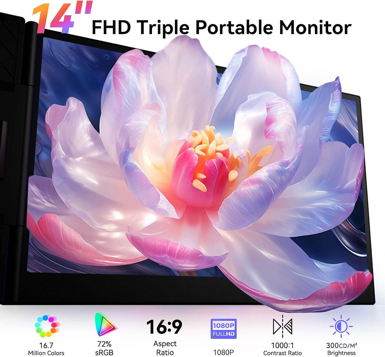 Triple Laptop Screen Extender, 2.2lb 14