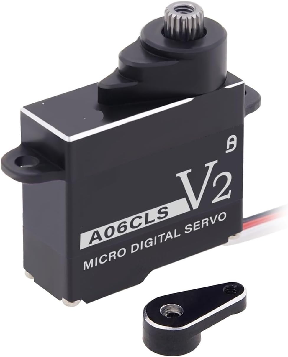 A06CLS V2 Black Aluminum Housing 6g Gear 3KG Digital Coreless Servo(A06CLS 20T JR Set1)