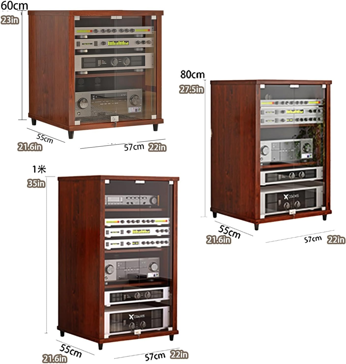 KUKIXKK Media Cabinet with Door