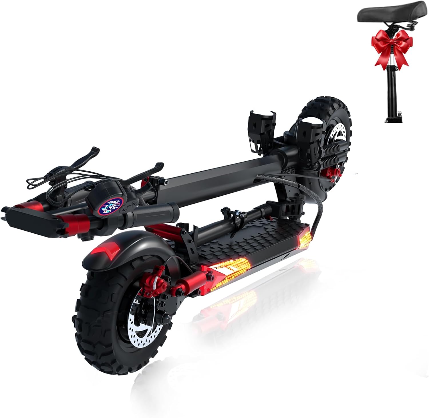 Electric Scooter for Adults - 37 Mile Range, 34MPH Top Speed, 1200W Motor,11