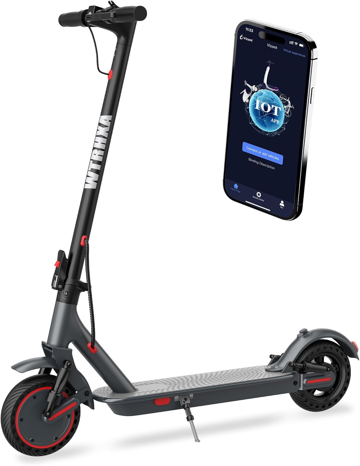 Electric Scooter, Electric Scooter for Adults, 350W/500W Motor, 19 Mph Speed, 15/25 Miles Ranges, 8.5