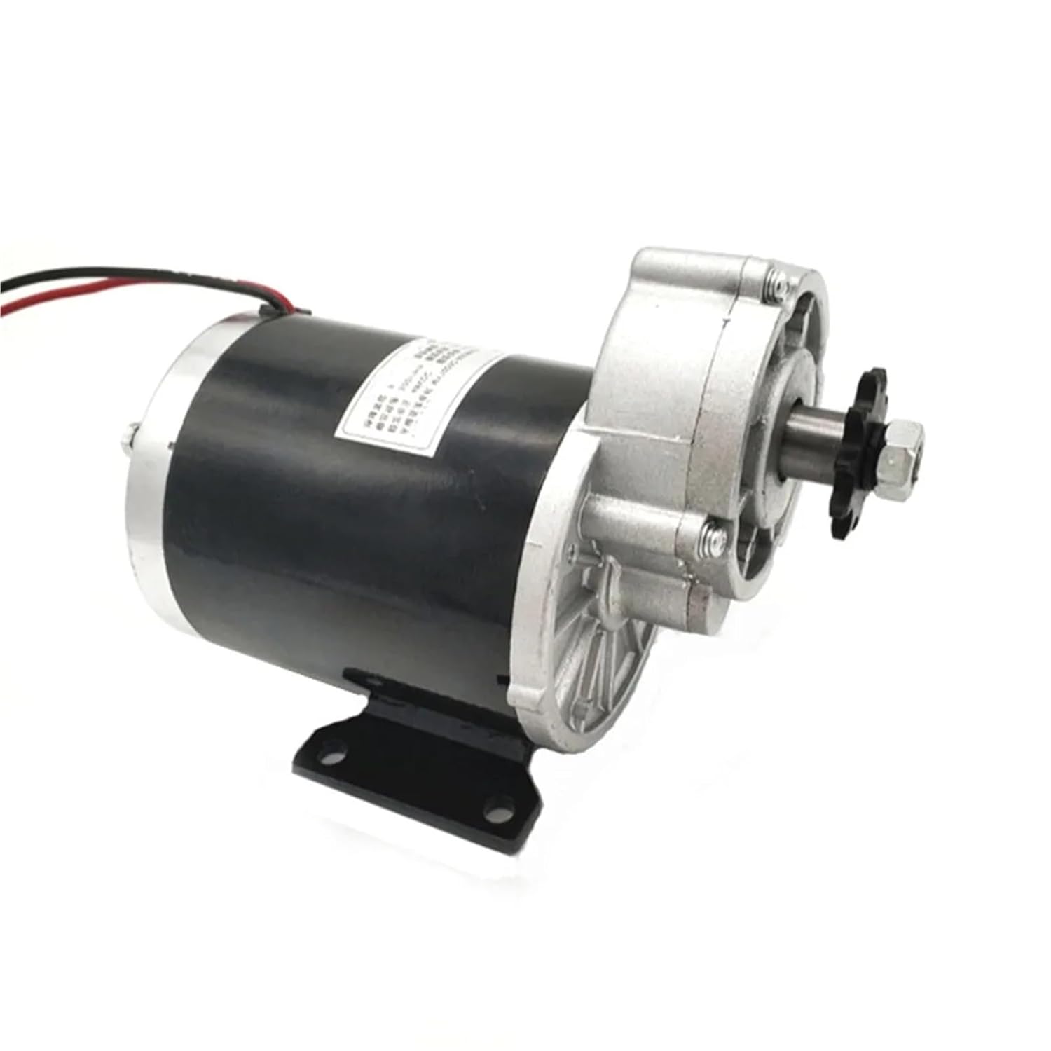 MY1020Z 600W 36V 48V Gear Brushed Motor Electric Motor with Bottom Base Volt DC Watt Gear Reduction Electric Motor with 10 Tooth(48V 600W)