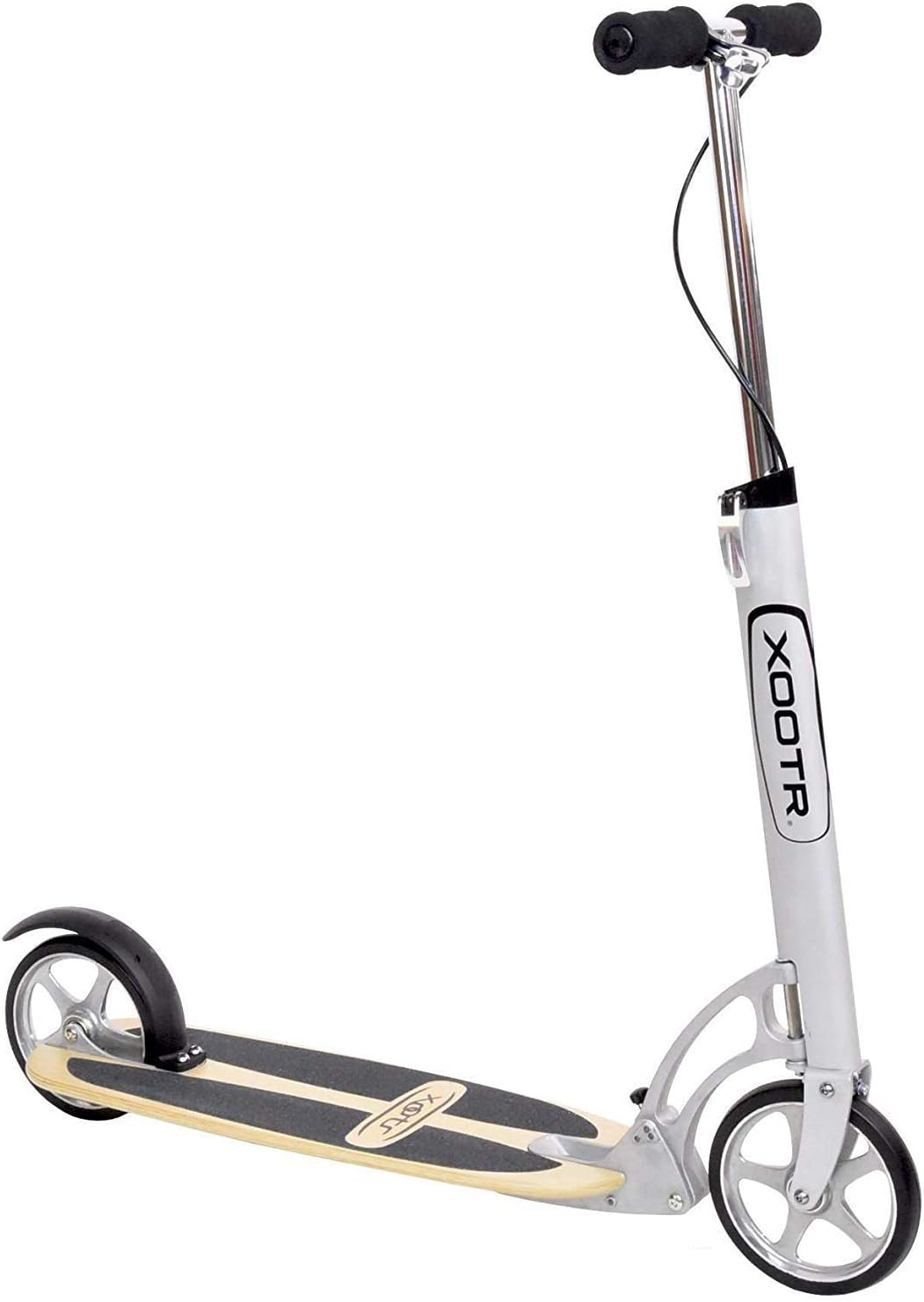 XOOTR Cruz Teen/Adult Kick Scooter - 800+lb Capacity - Life Long Backing - QuickClick Latch Folding Mechanism - Front & Rear Brake
