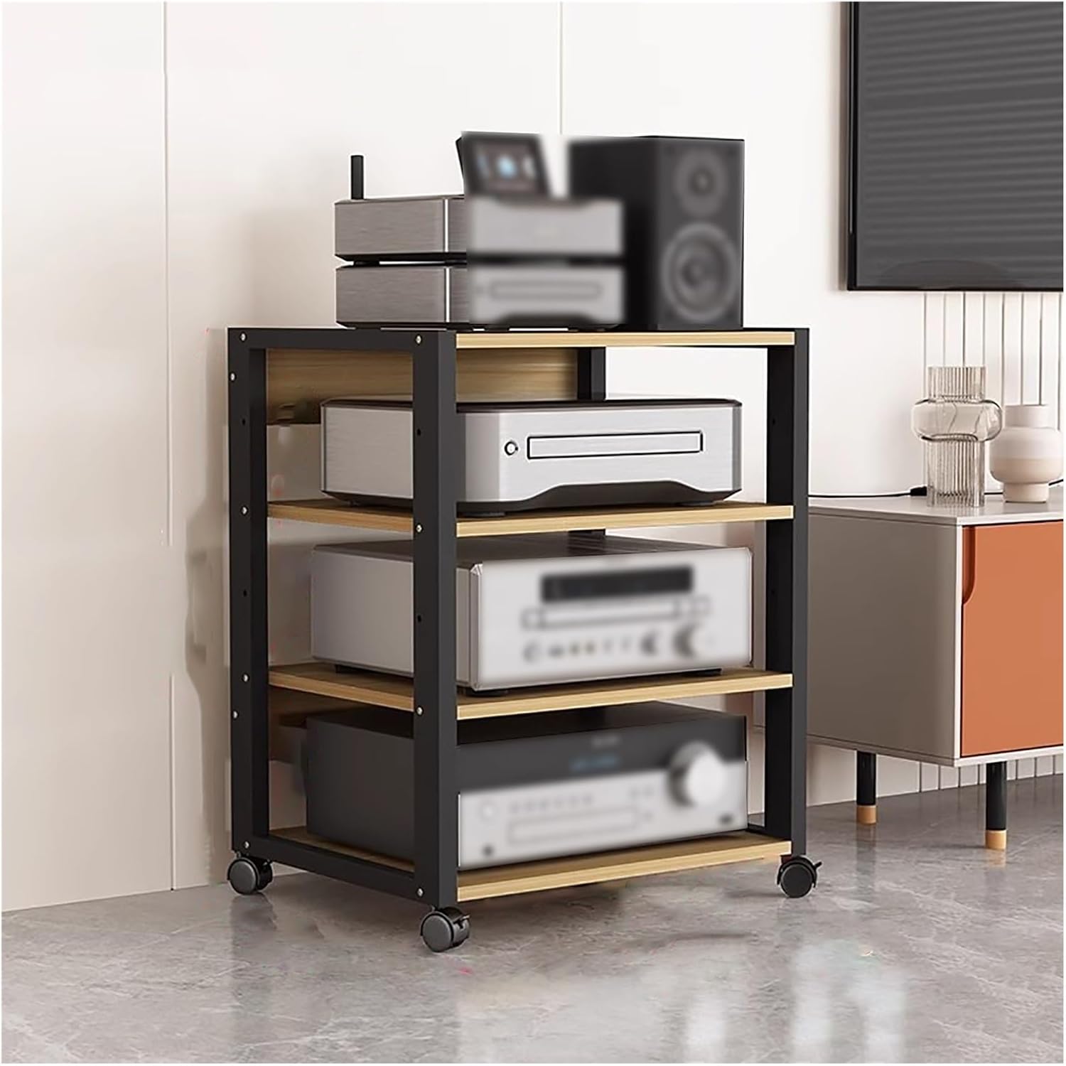 3/4 Tier Audio Video Component Rack