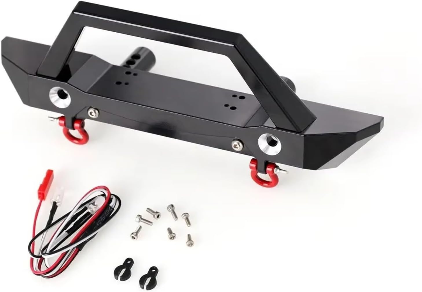 RC Accessories For Axial SCX6 1/6 Aluminum Front Bumper Set With Lamp Upgrades Parts Accessories RC For Racing Crawler Car Repair Replacement