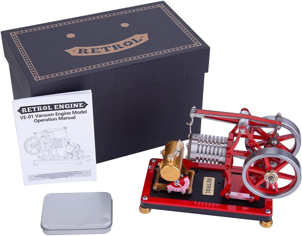 VE-01 Beam Vacuum Engine Model, Flame Eater External Combustion Engine, Science and Education Collection Gift