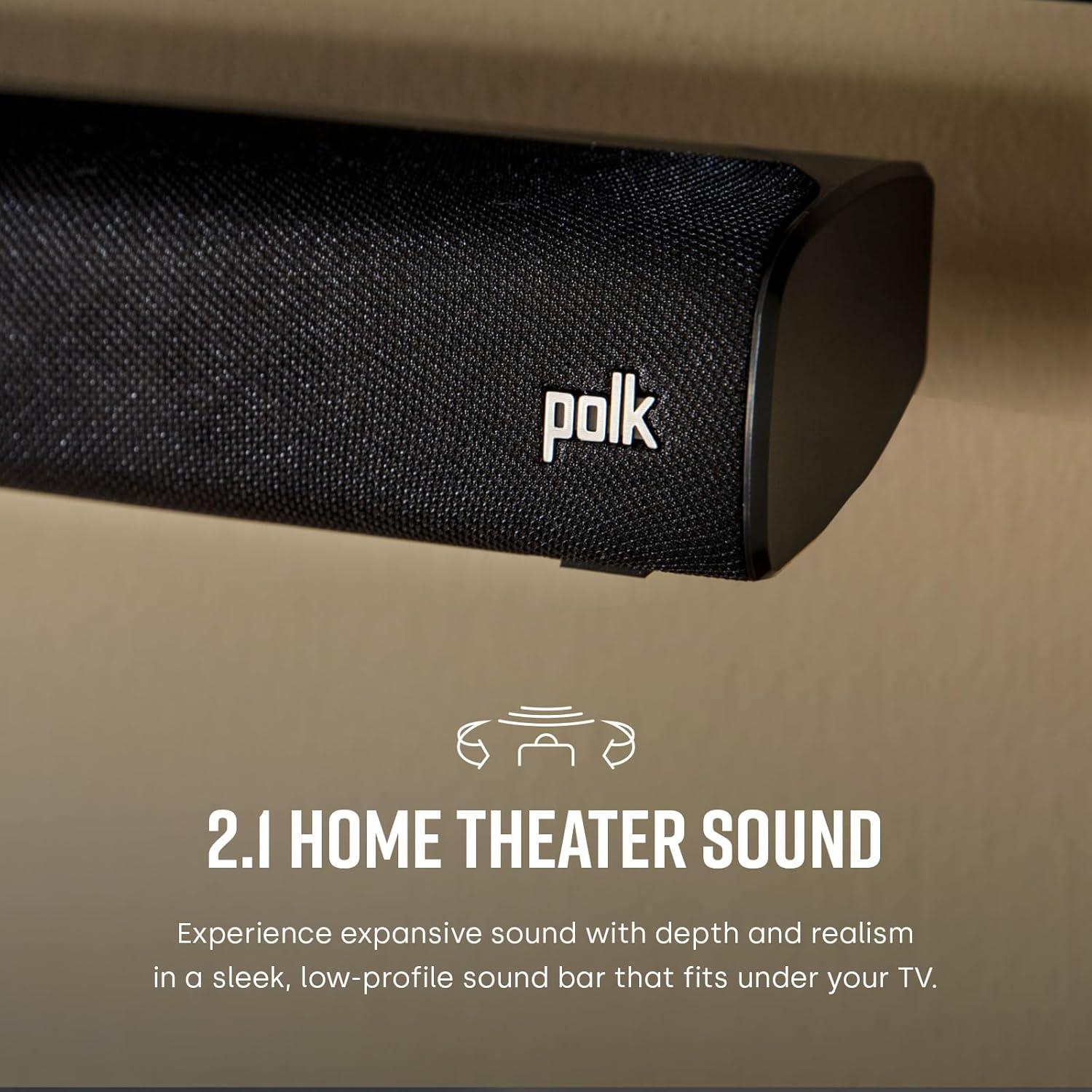 Polk Audio Signa S2 Sound Bar for Smart TV with Subwoofer