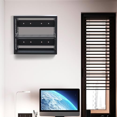 Wall Mounted AV Media Stand - Steel Audio Rack