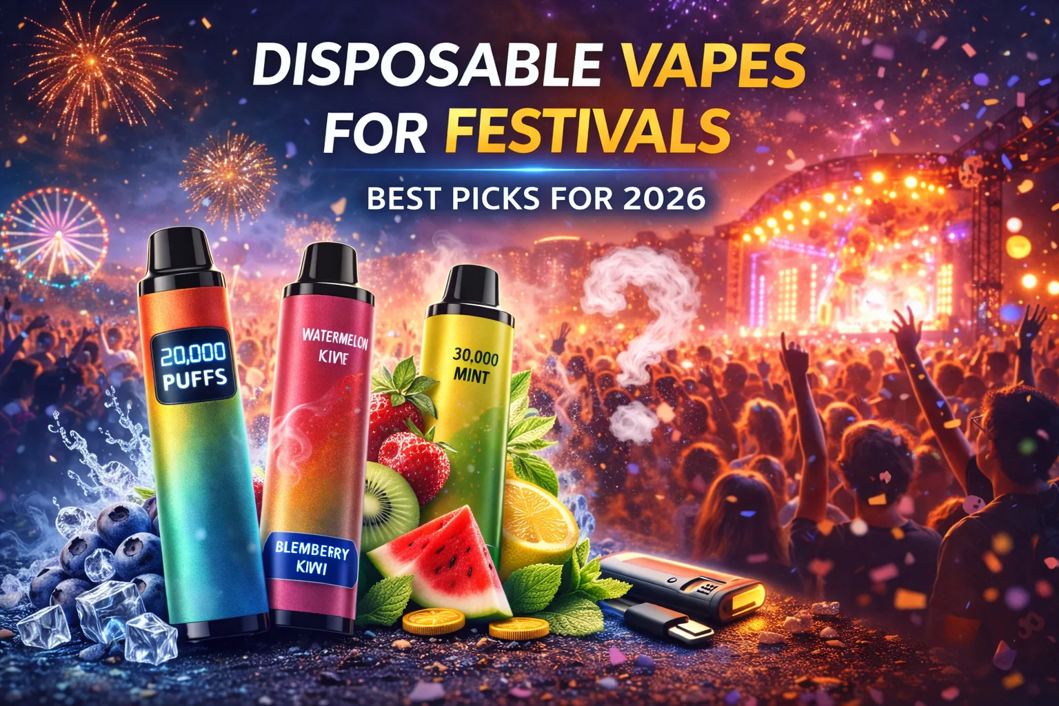 Disposable Vapes for Festivals: Best Picks for 2026 - MYEU VAPES