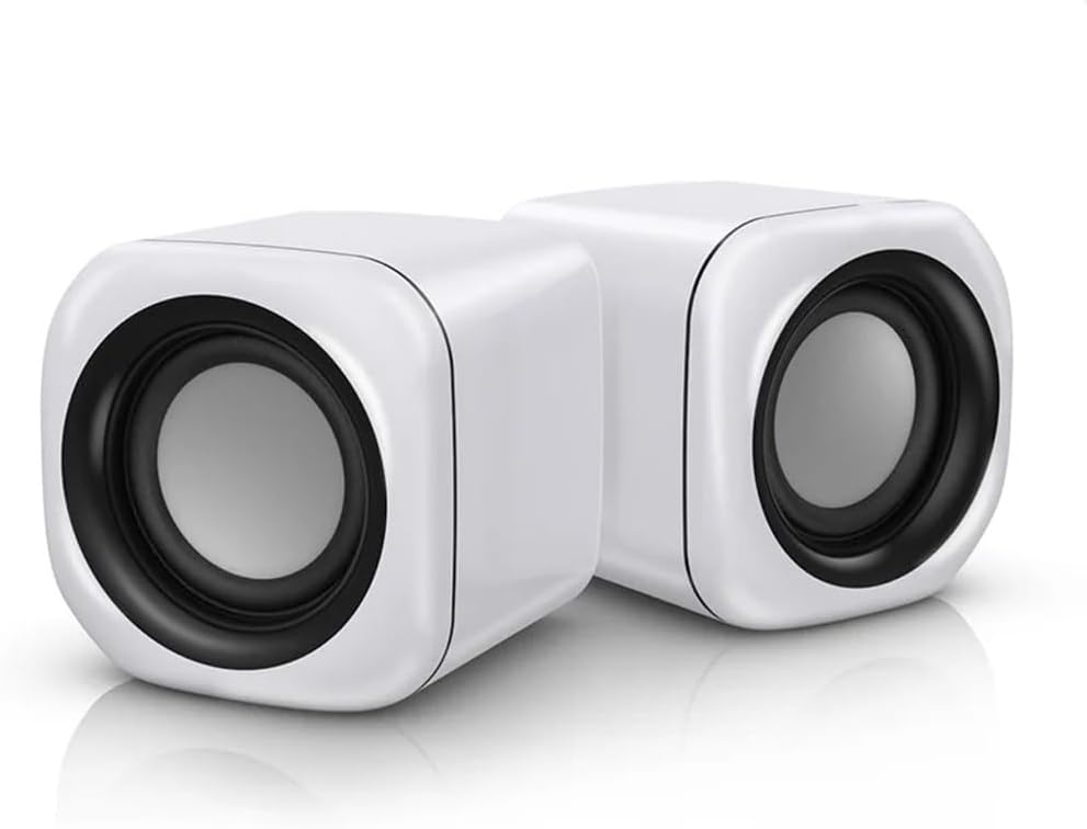 Computer Speaker for Laptop PC Subwoofer Wired Music Player Audio Speakers Deep Bass Sound Loudspeaker(Black)