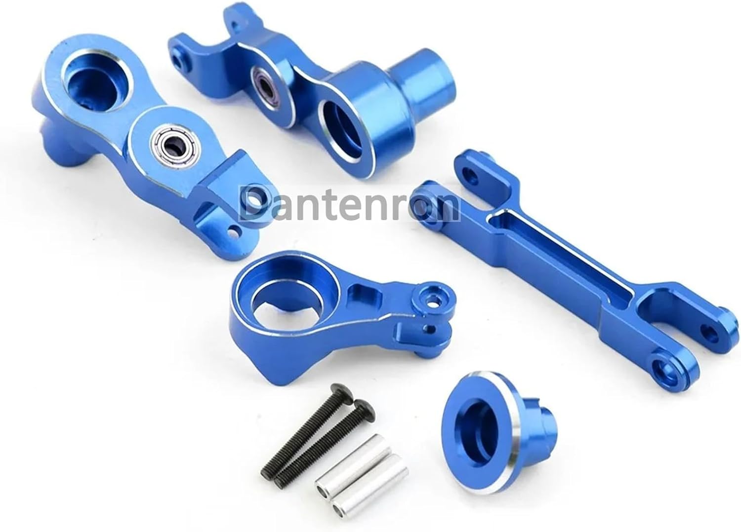 Full Set Kit Upgrade Parts for 1/5 RC Truck Car Traxxas X-Maxx 6S 8S Steering Group,Rear Axle Mount,Swing Arm Gearbox Shell,Caster Block,Steering Cup,Servo Base (Blue)