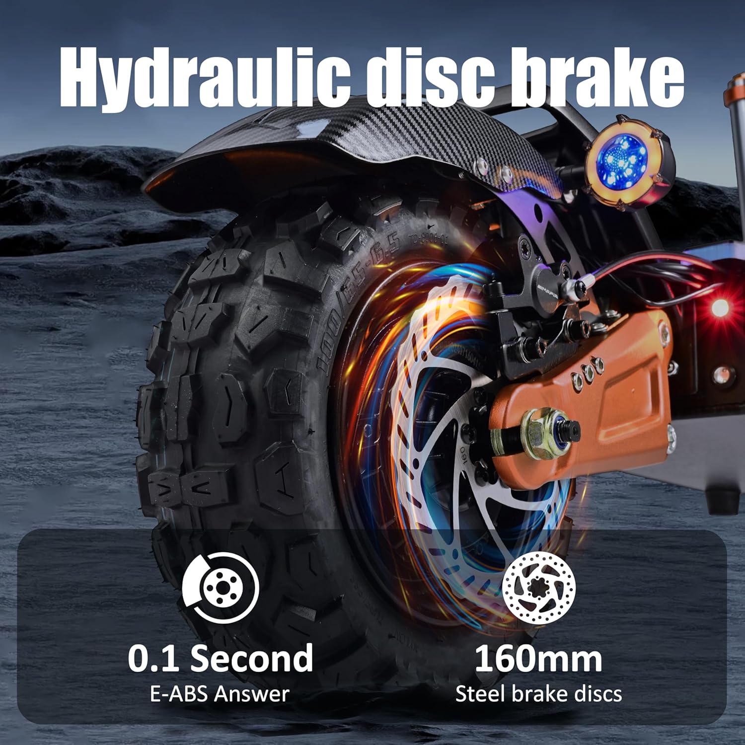 Electric Offroad Scooter S11Pro - 55 MPH Fastest Dual Motor Adult Scooter, 6000W Peak, 11