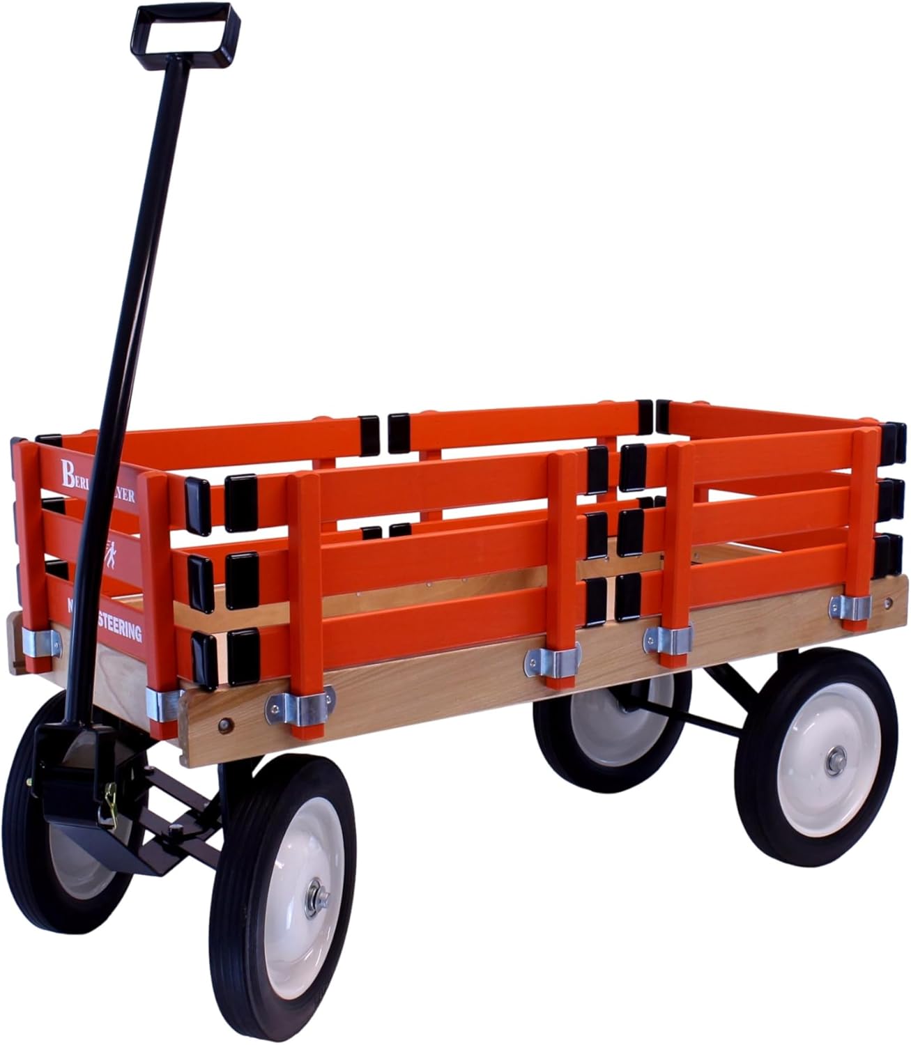 AmishToyBox Berlin Flyer Kid's Wagon - Model F310 - Perfect Wagon for Children and Toddlers - Amish Made in Ohio, USA (Orange)