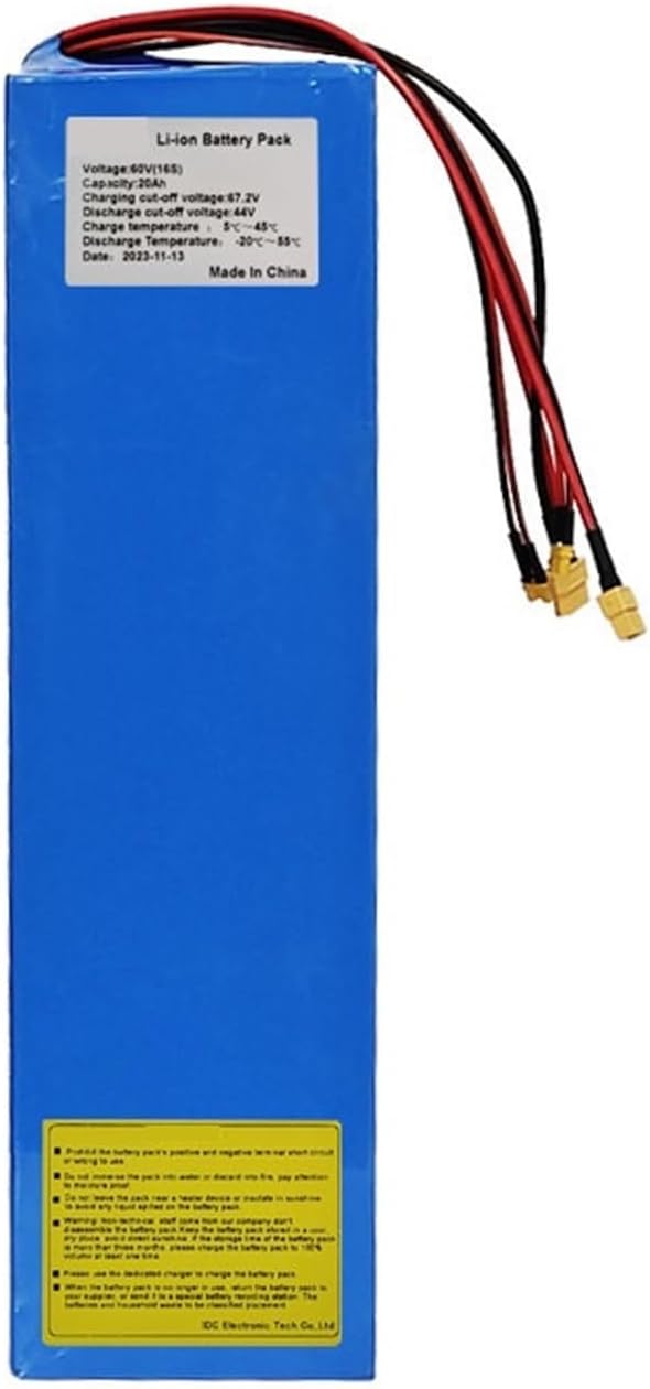 Battery 20800mAh Equipped with BMS Board, Compatible for Kaabo Wolf Warrior X Plus Scooter 60v 20.8ah Electric Scooter Battery 35E 26PF 30Q