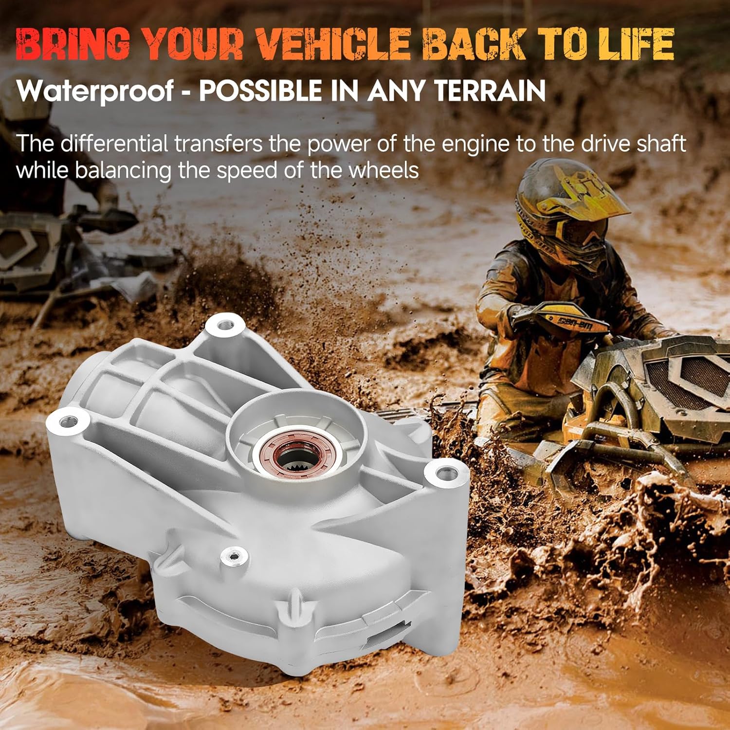 Rear Differential Replace 705502275 705501958 705501912 compatible with Can-Am Maverick 1000 1000R Max 1000R 4x4 XRS DPS XXC XMR 2013-2018