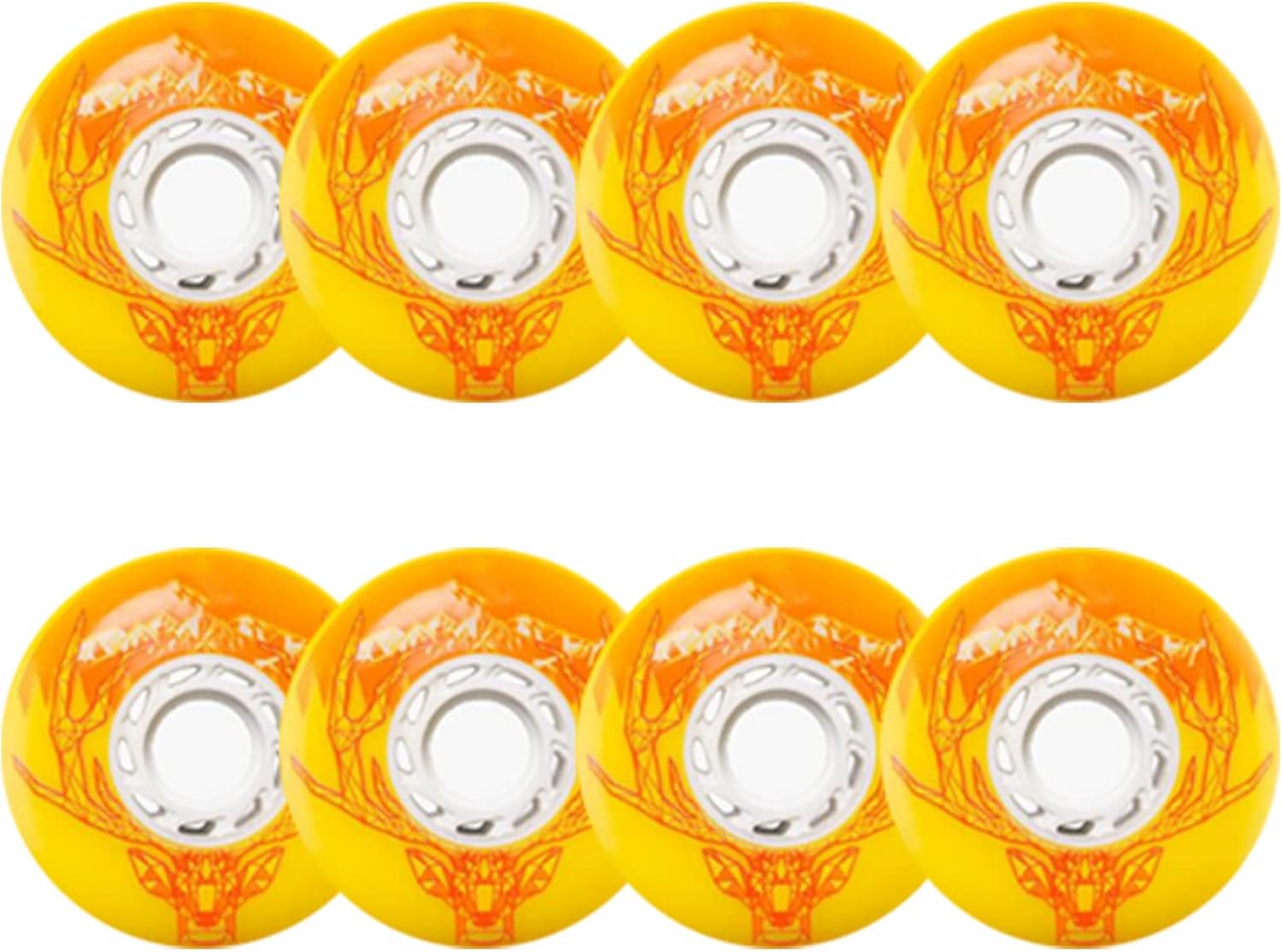 Skate Wheels Replacement, Inline 72mm/76mm/80mm Indoor/Outdoor Inline Skate Replacement Wheel 86 A for Most Inline Skates Product