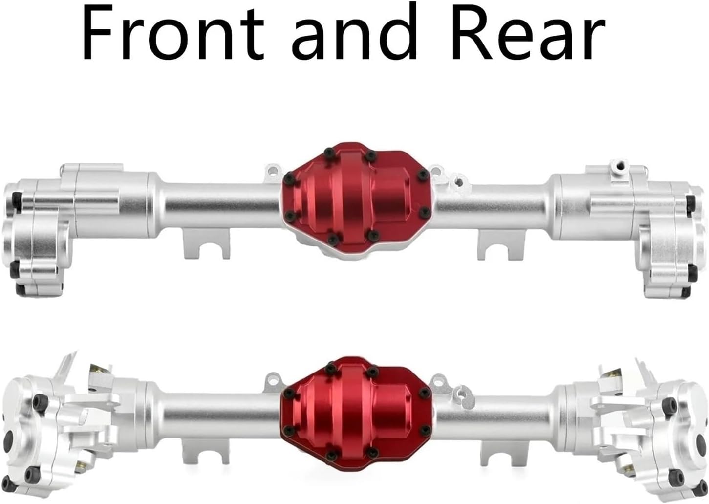 For YiKong YK4082 YK4083 For Absima For Yucatan CR1.8 1/8 Metal Front And Rear Portal Axle Housing Gear Cover RC Crawler Car Upgrades Parts Models(1set)