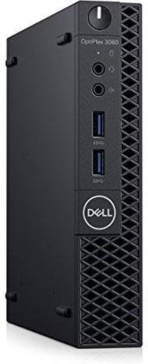Dell OP3060MFFXKF5K OptiPlex 3060 XKF5K Micro PC with Intel Core i5-8500T 2.1 GHz Hexa-core, 8GB RAM, 256GB SSD, Windows 11 Pro 64-bit (Renewed)