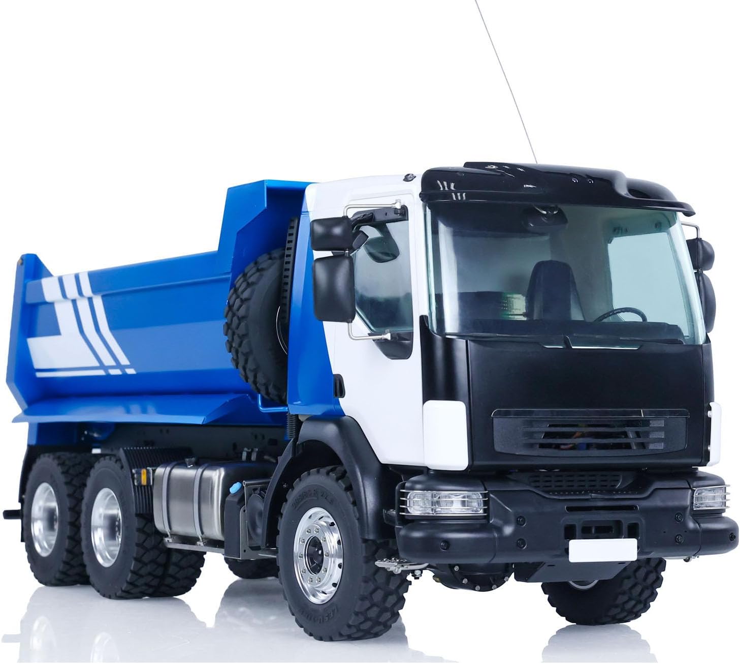 6X6 LESU Metal 1/14 Hydraulic RC Dumper Truck RTR Radio Control Tipper Car Model Two-Speed Transmission Differential Lock Hobby Grade Model