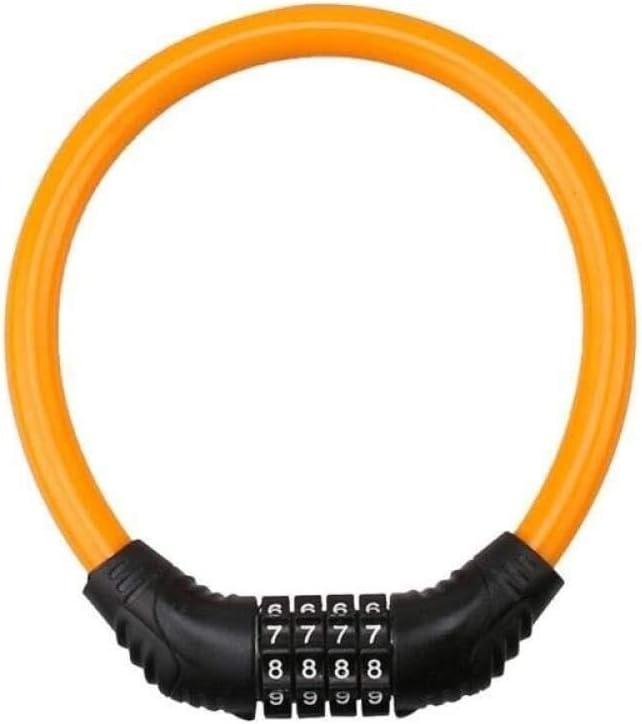 Chain Lock, Cycling Lock Padlock with Password Code, Anti-Theft Steel Wire Cable Lock for Mountain Bikes, Motorcycles, and Outdoor Equipment