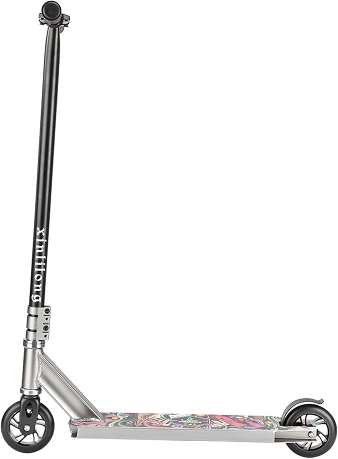 Adult Street Car Two-Wheel Professional Extreme Scooter Competitive Stunt Car Combination Scooter (Color : Red) (Light Grey)