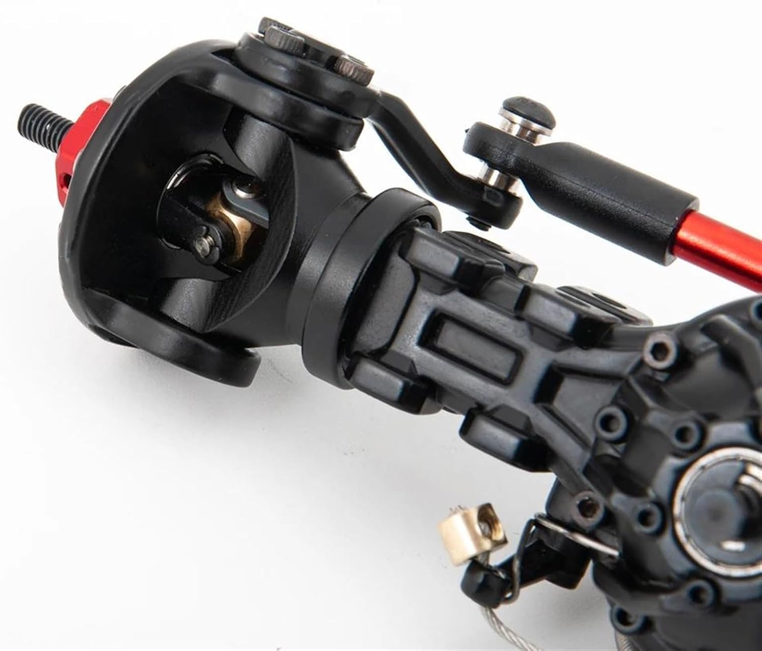 RC Vehicle Axles Compatible with Tamiya 1/14 RC Trailer Tractor Tow Drag Truck Upgrade Accessories Part CNC Metal Alloy Front/Rear Axle Differential(Front Axle)