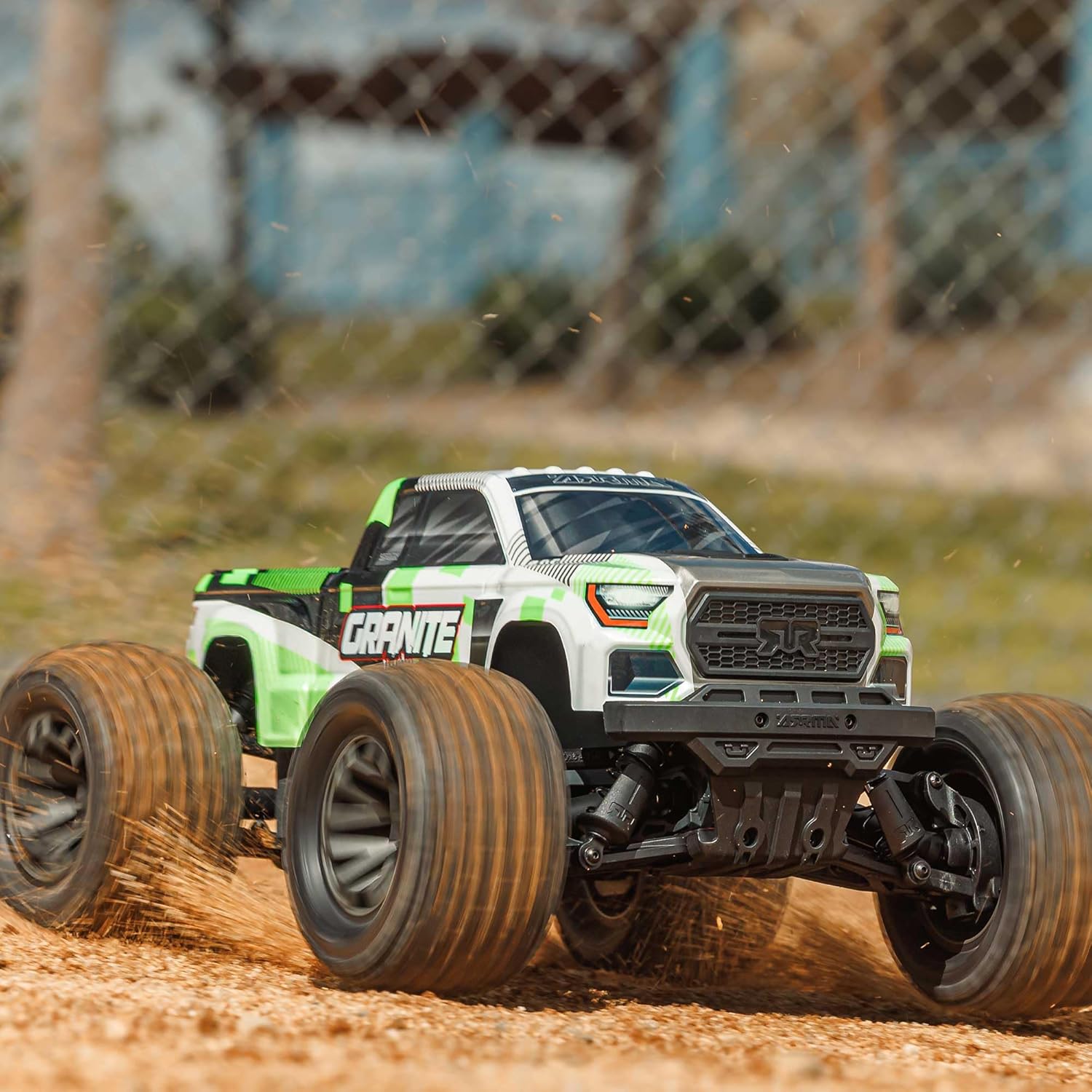 ARRMA RC Truck 1/10 Granite 4X4 RTR Brushed Monster Truck, Green, RTR (Battery and Charger Not Included) ARA4202V4T1