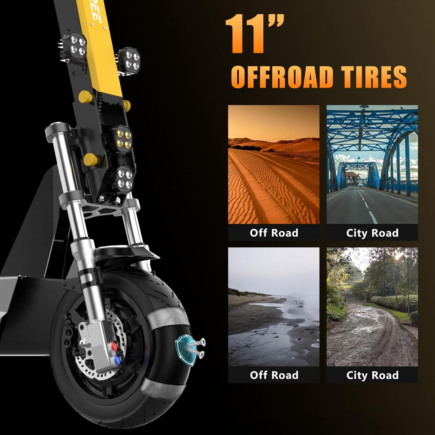 Tomofree 60V Electric Scooter Adults, 6000W Dual Motor Escooter Top Speed 50MPH,35Ah Battery 55 Miles Range, 11