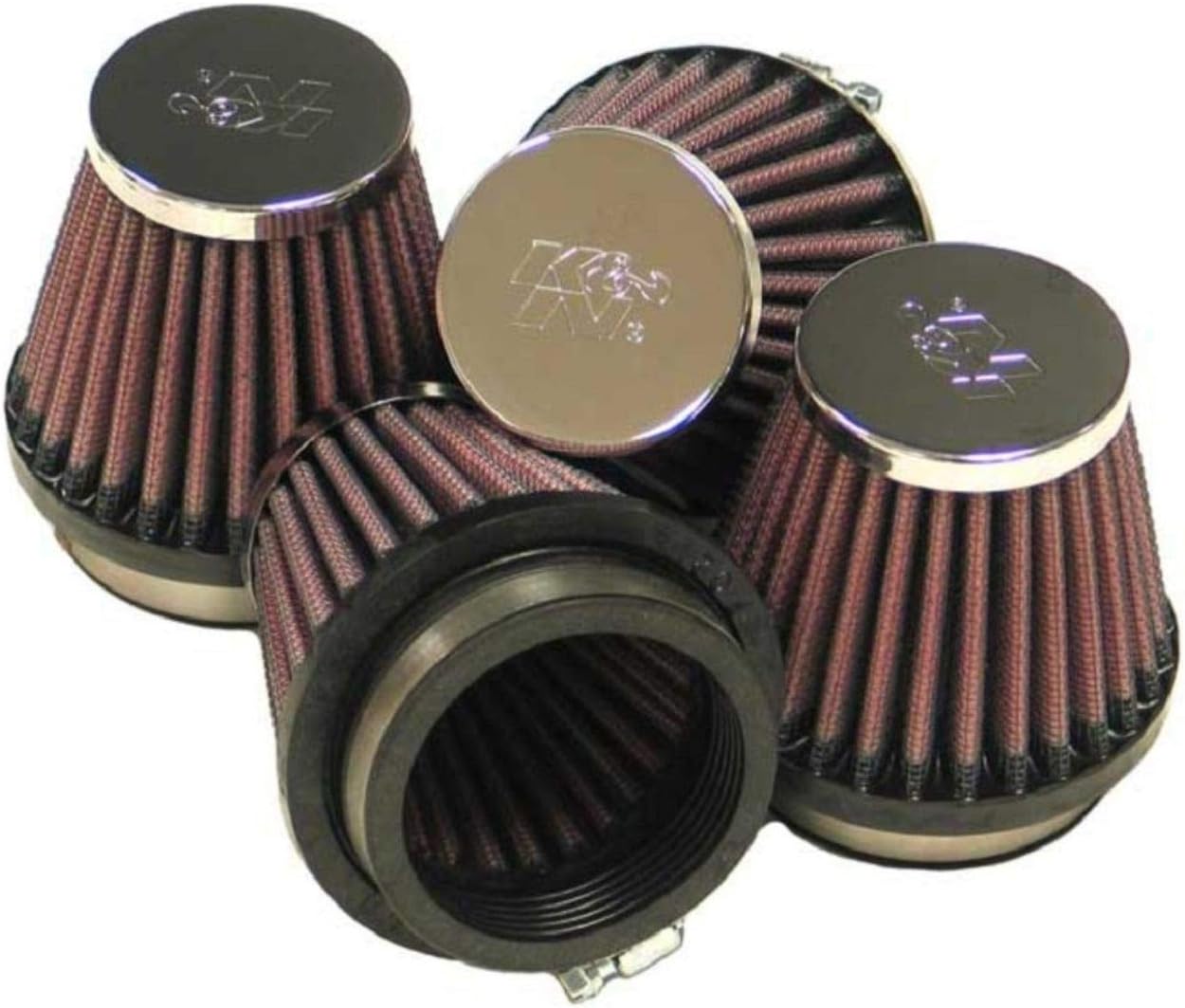 K&N Universal Clamp-On Air Filter: High Performance, Premium, Replacement Engine Filter: Flange Diameter: 2.125 In, Filter Height: 2.75 In, Flange Length: 0.625 In, Shape: Round Tapered, RC-2344