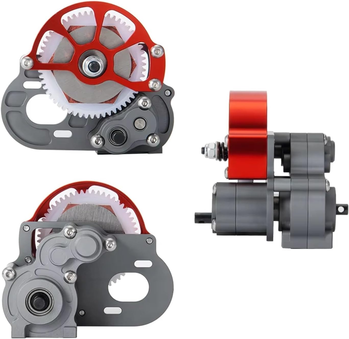 Compatible with Axial for SCX10 for TFL 1/10 RC Crawler Car Upgrade Parts Accessories Metal Reverse Transmission Case Gearbox RC Car Accessories