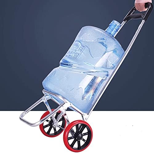 Collapsible Wagon Cart with Wheels Foldable Folding Wagons Carts Silent Universal Wheels,Shopping Cart Folding Shopping Trolley Cart Stair Climbing Cart with Removable Waterproof Canvas Bag
