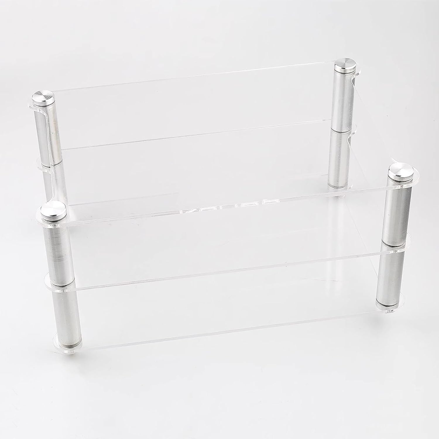 ZOCWJK Stand 3-Tier Av Media Console Stand Acrylic Sheet