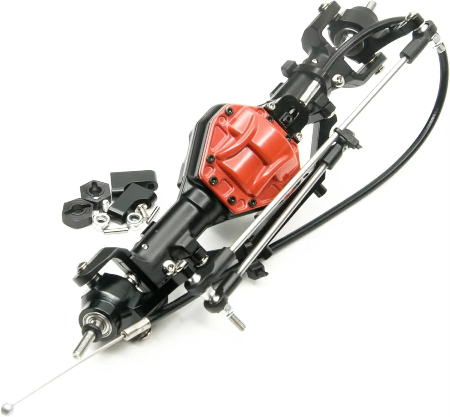 RC Repairs Models For Axial For SCX10 1/10 Aluminum Front Rear Axle With 4WD Lock Scale RC Crawler Car Upgrade Accessories Parts(1set)