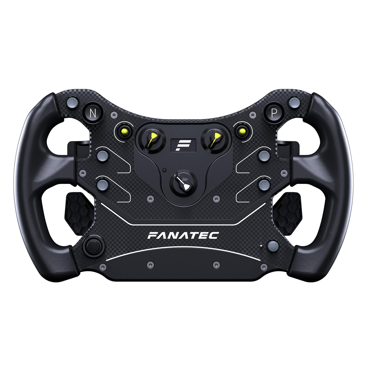 Corsair FANATEC Sim Racing CSL Steering Wheel GT3 – Overmolded Grips, Custom Magnetic Shifters, Dual Analog Paddles, OLED Display, QR2 Lite Wheel-Side Preinstalled – PC, Xbox