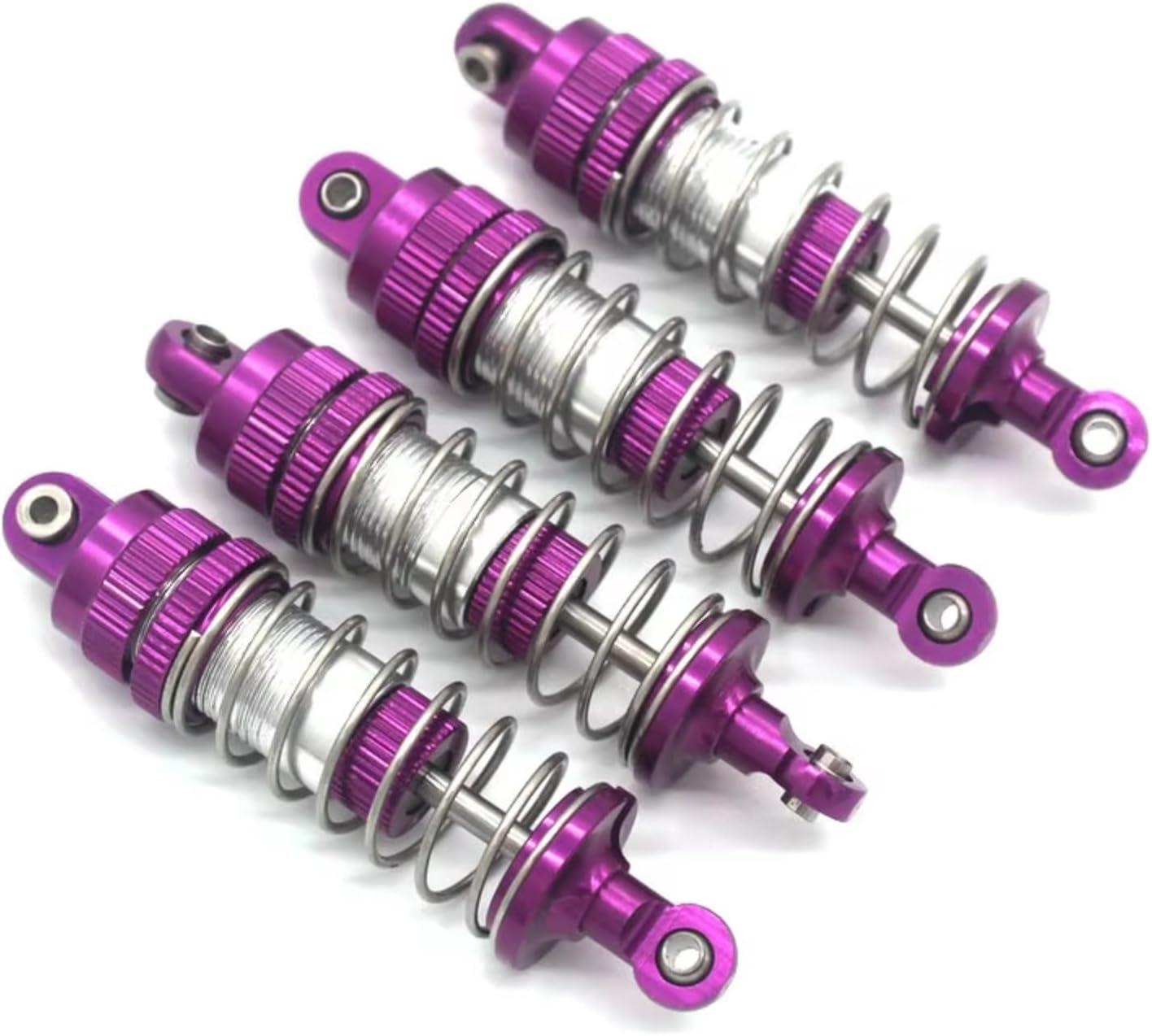 Rc Parts For MJX M162 M163 16207 16208 16209 16210 H16V3 1/16 Metal Oil Pressure Shock Absorber RC RC RC Upgrader Accessories(Purple)