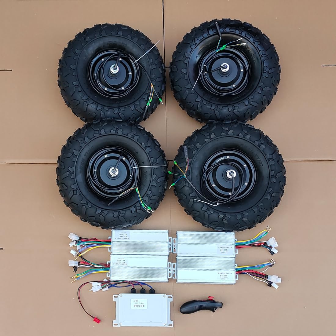 4X4 4WD Adults Desert beach Electric ATV Trolley Cart Vehicle Scooter 1400W Brushless Hub Motor Wheels Kit (48V)