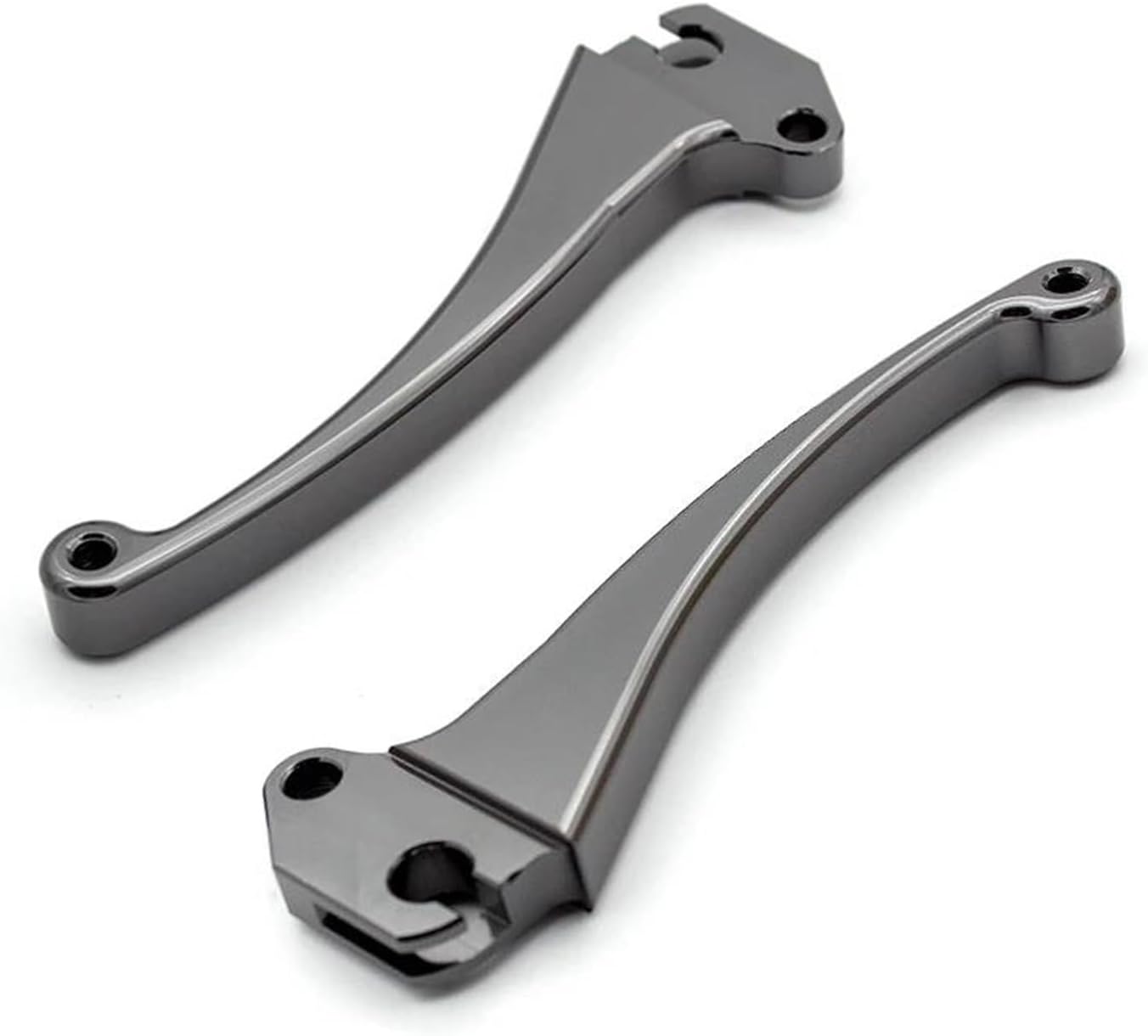 Clutch Levers Handle Bar For Vespa PX80 PX200 PE For Lusso 50-125 PV ET3 PK S XL 160GS 180SS 150 CNC Aluminum Scooter Drum Brake Lever Brake Clutch Levers(GRAY)
