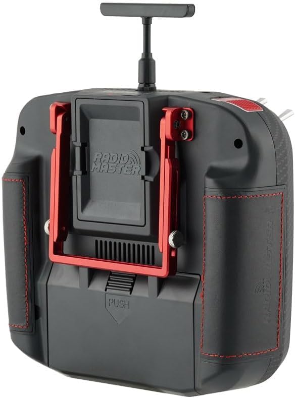 Radiomaster Boxer Max Version with CNC AG01 Hall Gimbals Carbon Fiber 2.4G 16ch Transmitter Remote Control ExpressLRS Mode 2 (Boxer Max Elrs-red with 6200)