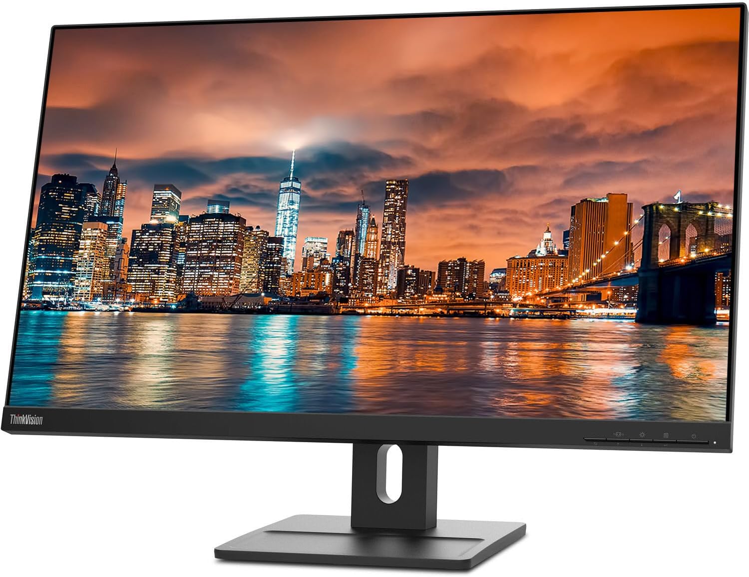 Lenovo ThinkVision E27q 27” 2560 x 1440 LED QHD LCD Monitor, 2-Pack Bundle with HDMI, DisplayPort, Speakers, Dual Monitor Stand, ThinkPad USB-C Dock, MK540 Wireless Keyboard and Mouse, and Wrist Pad