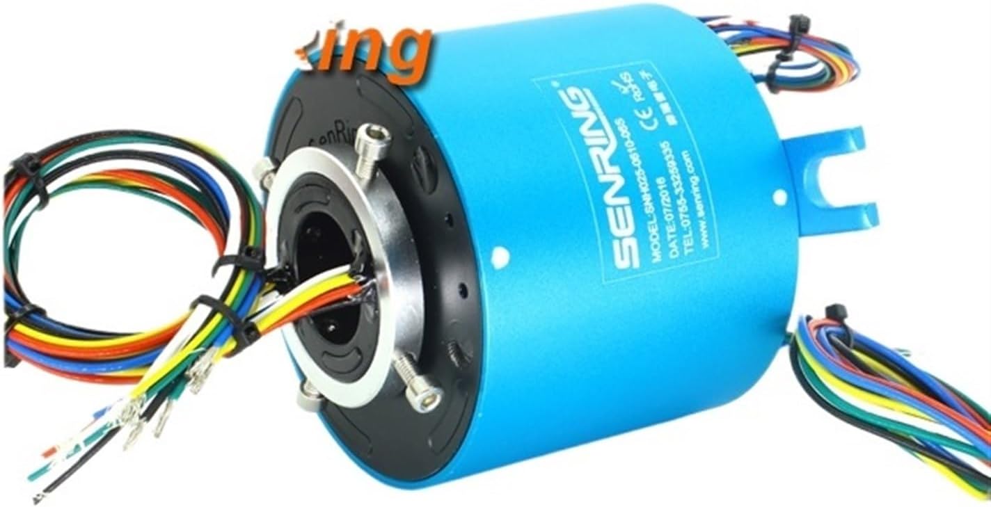 Hollow Shaft Slip Ring Hole Diameter 25.4mm 6 Channels 10A+ 6 Channels 2A Outer Diameter 86mm Slip Ring