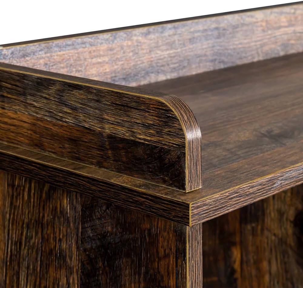 10-Shelf Bookcase (Espresso + MDF)