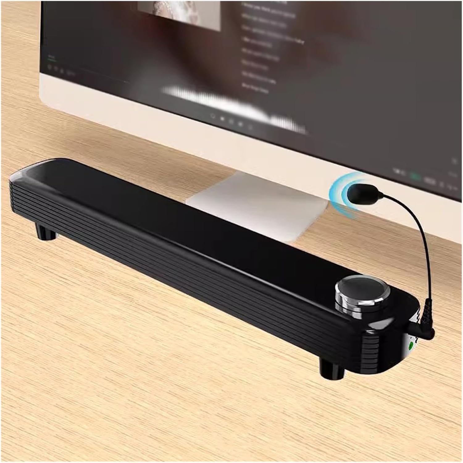 Desktop Computer, Audio, Small Microphone, Earphones, Laptop, Wired Strip Type