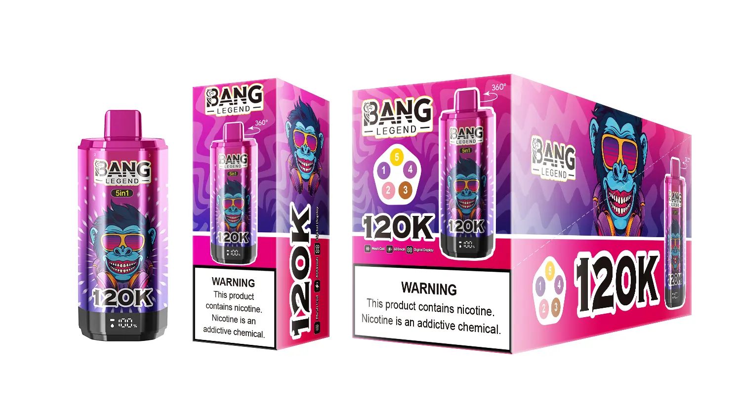 BANG LEGEND 120K 5 in 1 (10pcs) - MYEU VAPES