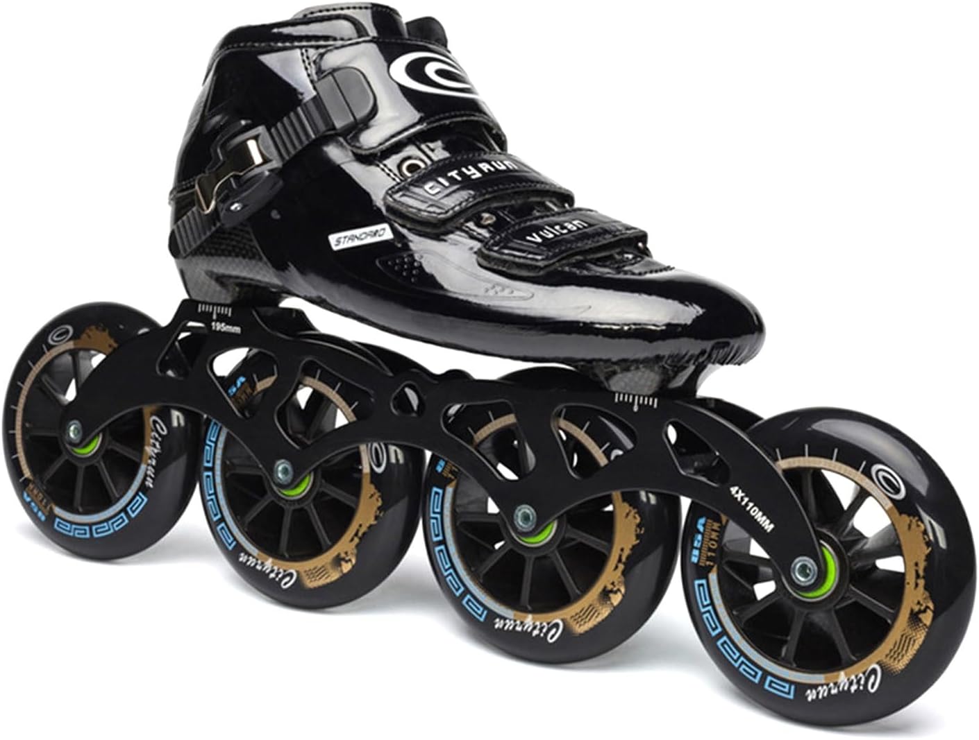 Inline Speed Skate for Men Women, Professional Carbon Fiber Racing Adult with High Precision ABEC-11 Bearings, Lightweight Low Cut Racing Inline Skates for Marathon, Unisex